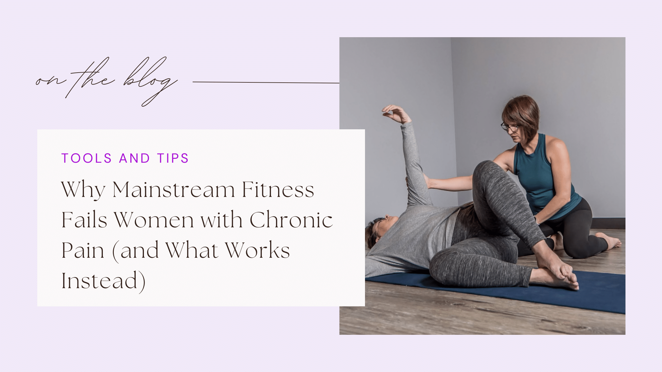 Somatic Education for Chronic Pain Demonstration with Mandy and Client