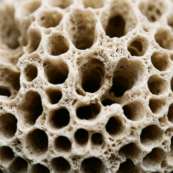 Graphic showing the connection between declining estrogen, muscle loss, and bone density during perimenopause.